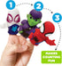 Spidey & His Amazing Friends 5 Piece Finger Puppet Set - Educational, Bath, Party Favors, Floating Pool Toys