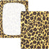 Bseiialft 52 28 Brown Black Leopard Cheetah Crib Sheets for Boys Girls Soft and Breathable Cotton Baby Sheets