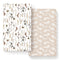 Stretch Ultra Soft Jersey Knit Fitted Crib Sheets Set, 2 Pack, Fits All Standard Crib Mattress Pads, Stylish Flora,