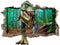 Supzone Dinosaur Wall Stickers, Broken 3D Decorative Wall Decals for Boys Bedroom, Baby Nursery, Children’s Wall Decor