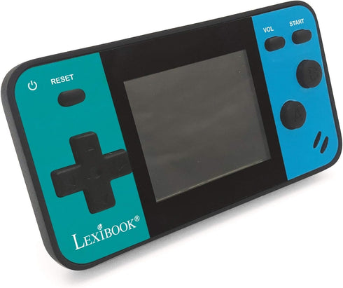 LEXiBOOK Portable Handheld Game Console Cyber Arcade Mini 8 Games, 1.8" (4.5cm) Color LCD Screen, Gaming Toy for Kids Teenagers, Blue/Black, JL1890
