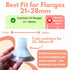 21mm28mm (1 BeauGen Breast Pump Flange Inserts Soft Stretchy Plastic Cushions for Pumping Comfort, Fits Flanges