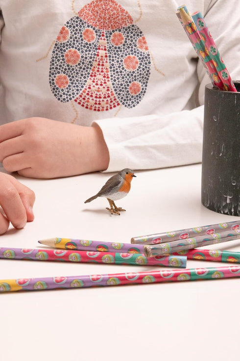 Papo Hand-Painted Figurine - Wild Animal Kingdom Robin 50275 - Collectible for Children from 3 Years Old
