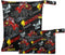 visesunny Cool Monster Truck 2Pcs Wet Bag with Zippered Pockets Washable Reusable Roomy