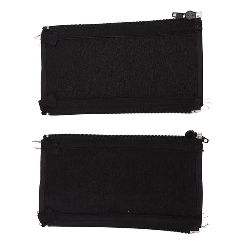 Universal Stroller Handle Sleeve Cover with Zipper, Cleanable Replacement Grip Bar Handlebar, Black