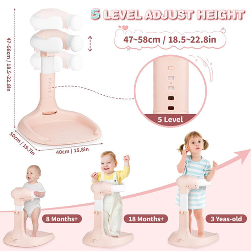XSMNER 6-36 Foldable Baby Shower Stand, Anti-Slip Baby Shower Standing Support, Adjustable Baby Shower Stand, Soporte