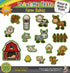Playtime Felts Farm Babies and Their Names, 16 Adorable Precut Felt Figures for Teaching