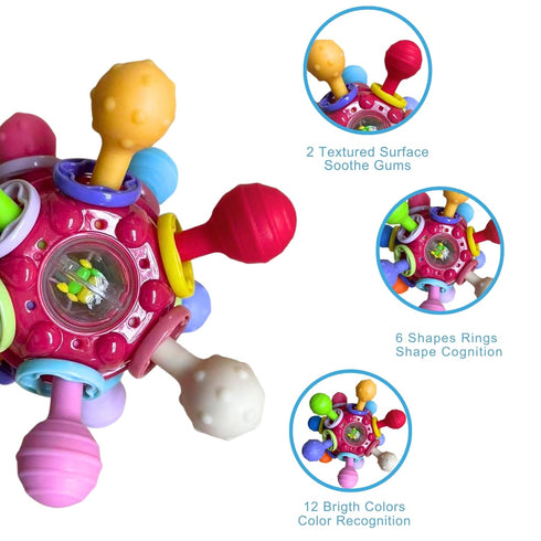 0-6 6-12 0 3 6 9 12 18 1 2 Baby Montessori Sensory Toys for Months, Baby Teether Teething Toys for Babies Months