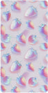 miaozhen Cotton Crib Sheets for Baby Boys Girls Soft Stretchy Hologram Strawberry Silver