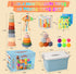 6 to12 7 in-1 6-9-12-18 1-3Gift Baby Toys Months, Montessori Toy for Month Old with Pull String Toy, Sensory Bin Toys