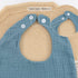 Muslin Baby Bibs Drool Teething Bibs Headband Set, 4-Layer Organic Cotton Lace Waterproof