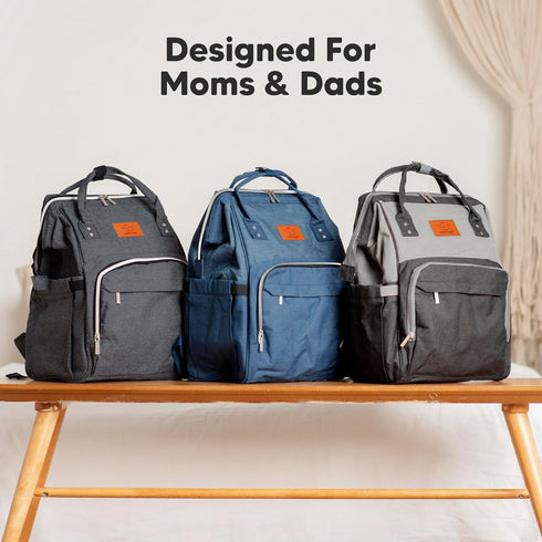 Backpack Backpack KeaBabies Baby Diaper Bag - Large Baby Bag for Boys, Girls, Waterproof Multi Function Travel Diaper