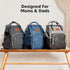 Backpack Backpack KeaBabies Baby Diaper Bag - Large Baby Bag for Boys, Girls, Waterproof Multi Function Travel Diaper