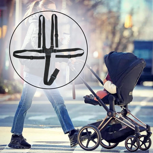 5 Universal Point Harness Baby Chest Harness for Child/Kid Seats, Adjustable Harness Strap for High Chair/Pushchair