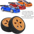VBESTLIFE RC Car Tires, Aluminum Alloy Rubber Wheel Rims Replacement for ZD Racing 1/16 S16 EX16 (2Pcs)