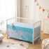 4 Set Sets Pieces Crib Bedding for Baby Boys Girls, Infant Toddler Nursery Baby Bedding Includes Cartoon Quilt, Fitted