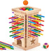 WhimsiPlay 42 3 4 5 6 4-6, 3 Montessori Wooden Board Games, Colorful Sticks Math Learning Toys for Year Olds, Board