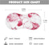 decor gift 4 Pack 22x11in Cotton Baby Muslin Burp Cloths Breathable Heart Marble Valentines Baby spit up Cloth