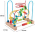 1 2 3 Joqutoys Bead Maze Toy for Year Old Kids, Wooden Colorful Roller Coaster Circle Toys, Early Educational Toys