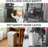 PAULTEMP 2 Pack Child Safety Cabinet Locks for Baby Proofing, Length Adjustable Latch Straps Dual Button Design