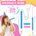 24 4 Syhood Pcs Slide Whistle for Adults Instrument Toy Plastic Metal Musical Slide Whistles for Kids Classroom Gift