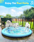 67in 0.58 mm Summer Peteast Anti-Slip Ocean-Themed Splash Pad for Kids and Dogs - Thicken Sprinkler Dog Pool