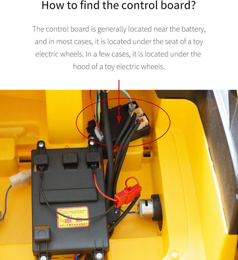 2.4ghz Bluetooth Remote Control for Kids Electric Vehicle Truck, Remote Controller for Ride On Car for Toddlers