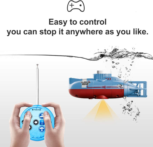 GoolRC Mini Waterproof RC Submarine - Remote Control Diving Toy