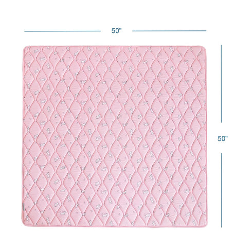 50" 50", Foam Baby Play Mat X Play Mat for Babies and Toddlers, Baby Floor Playmat Non Slip, Thick One-Piece Crawling