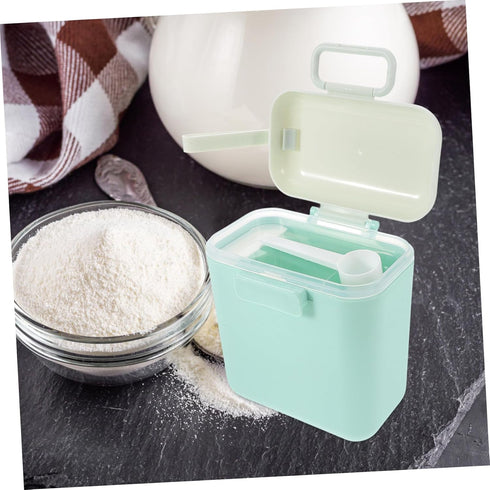 Portable Formula Container Capacity Travel Dispenser with Multi Compartment Design Lightweight Cork Material for Milk