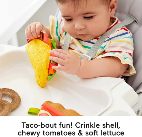 FISHER-PRICE BABY Set, 3 Fisher-Price Tiny Treats Gift pretend food infant teething toys