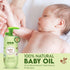 WBM Baby Oil & Lotion Set for Soft, Healthy Skin Care, Moisturizing Newborn Essentials with 100% Natural Ingredients