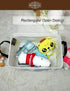 HUNRUNG Cute Rectangle Storage Basket, Canvas Organizer Bin for Pet/Children Toys, Books, Clothes (Elephant)