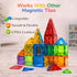 Set 2D 3D, 36 LATI Magnetic Tiles Starter for Kids,Beginner Magnetic Building Blocks for Early Learning, Build