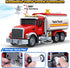 3 4 5 6 SpringFlower Toy Truck, Boy Toy for Year Old Boys, Oil Tanker Truck Toy with Sound Light and Water Spray