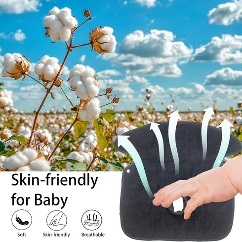 2 Pack Potty Training Car Seat Protector & Bag, Waterproof Piddle Pads for Carseat, High Chair & Stroller, Soft