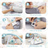 7-in-1 Tummy 0-3-6-9-12-18 Baby Play Mat, Infant Gym Mat for Sensory and Motor Development, Washable & Portable Newborn