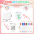 165 Set 36 36 80 12 1 NACHLYNN Pcs White Baby Bibs Baby Shower Games Including Blank Baby Bibs Stencils Clothespins