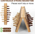 Magnetic Chess Board Set for Adults & Kids, 15" Wooden Folding Chess Game with Pieces Storage Slots