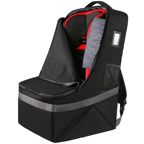 YOREPEK Padded Car Seat Travel Bag Backpack for Airplane, Heavy Duty Car