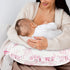 DILIMI Nursing Pillow Cover, Removable Ruffled Pillowcase for Breastfeeding Pillows, Ultra Soft Comfortable Slipcover
