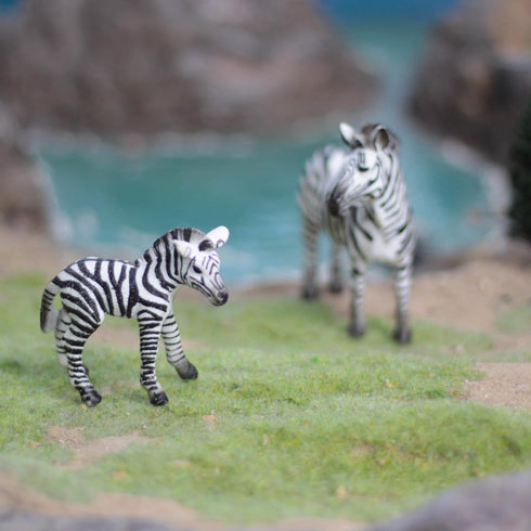 Gemini&Genius Zebras Toys for Kids - Wild Life Animal Toy Figurines African Jungle Animal Playset Gift