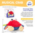 6+ 12-18 Tummy 1-3 hahaland Baby Toys Months - Crawling Musical Dancing Walking Moving Bouncing Learning Crab Time Toy