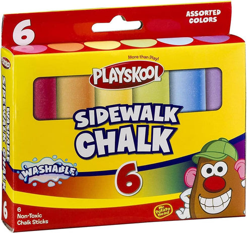 Playskool 4pc Sidewalk Chalk for Kids Outdoor Fun