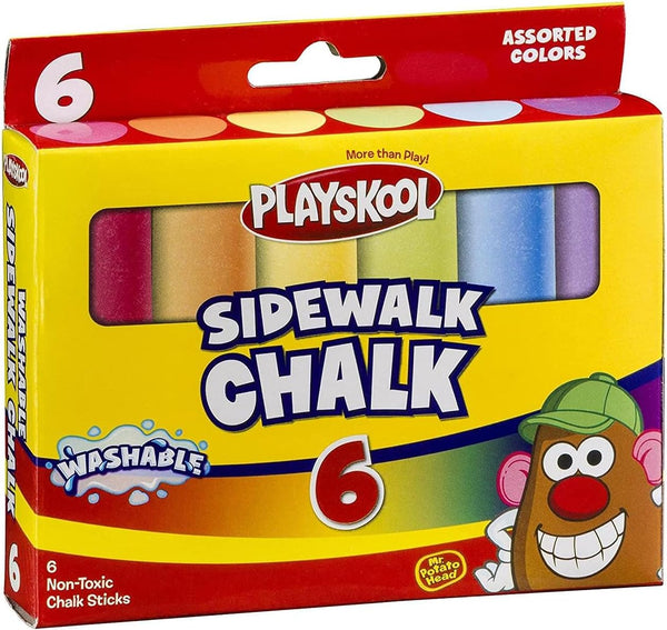 Playskool 4pc Sidewalk Chalk for Kids Outdoor Fun