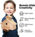 Kraftic Woodworking Building Kit | 2 Educational DIY Carpentry Projects for Kids and Adults | Build a Town Hall