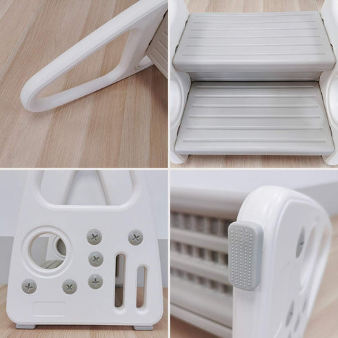 Counter, Toddler Step Stool for Bathroom Sink, Kids Two Step Stool for Toilet Potty Training and Kitchen Children Step