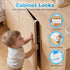 Set Inaya Baby Proofing Kit Advanced - Child Safety Hidden Locks for Cabinets & Drawers, Adjustable Safety Latches