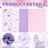 4 Pack Set Mixweer Butterfly Baby Crib Sheet for Girls Standard Size Crib Toddler Mattresses Soft Breathable Sheets