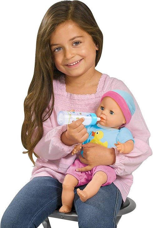 Magic Disappearing Milk and Juice Bottles - 6 Pieces Pretend Play Feeding Toy Set with Pacifiers
